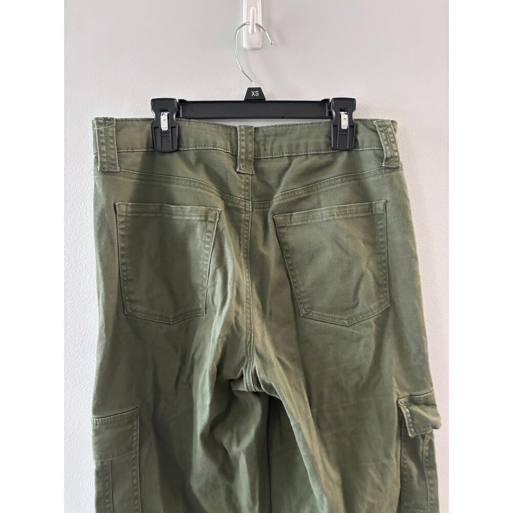 Project Indigo Womens Cargo Pants Size 9 Green Utility Streetwear Denim - Picture 5 of 6
